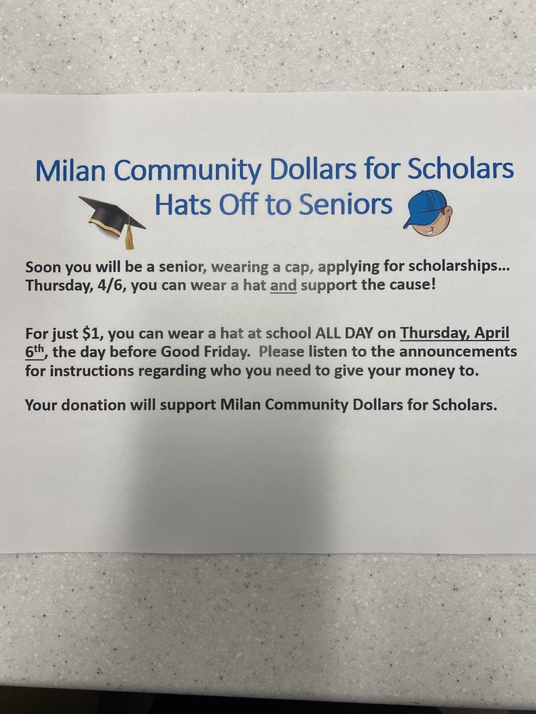 Dollars for Scholars Hat Day